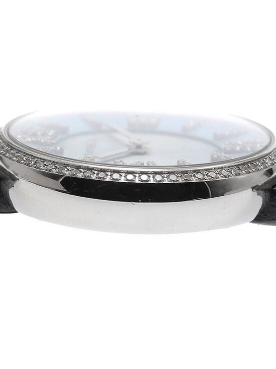 TIFFANY & Co. Atlas 62867442 Diamond Bezel blue Dial Quartz Ladies Watch_956774